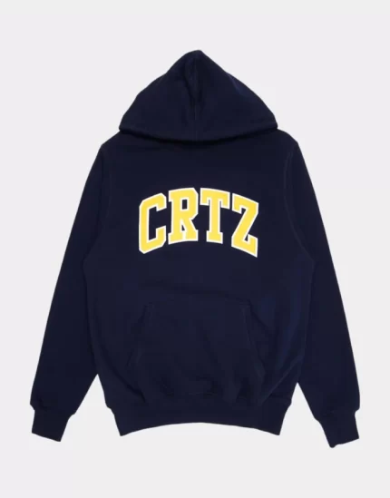 Corteiz 4Starz Crtz Dropout Navy Felpa